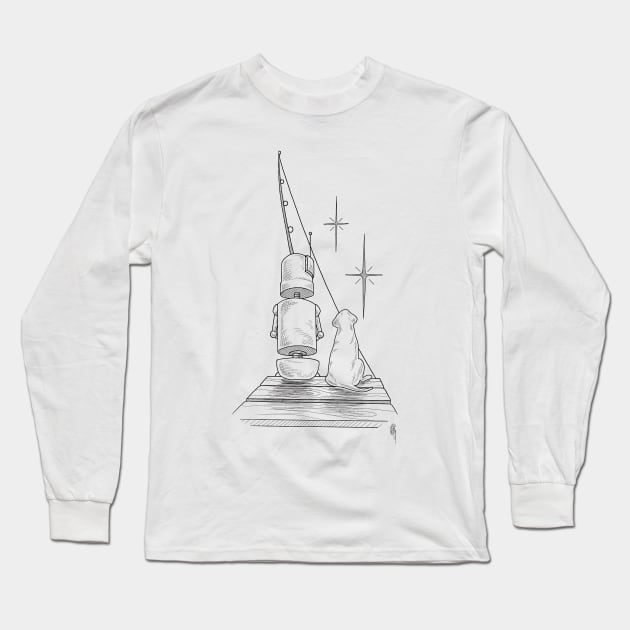 starlight fishing Long Sleeve T-Shirt by cocotatts